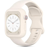 Silicone Bumper Case Protective Cover Band Compatible with Apple Watch Band
