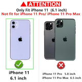 For Iphone 11 Case,With Camera Lens Cover Hd Screen Protector,[Military Grade] Ring Car Mount Kickstand Hybrid Hard Pc Soft Tpu Shockproof Protective Case For Iphone 11-Black