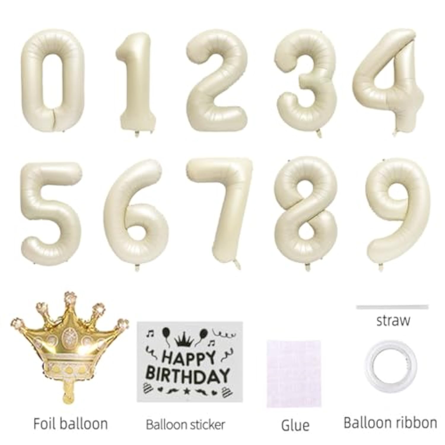 40in White Foil Number 20 Balloon for 20th Birthday Party Decorations