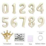 40in White Foil Number 20 Balloon for 20th Birthday Party Decorations