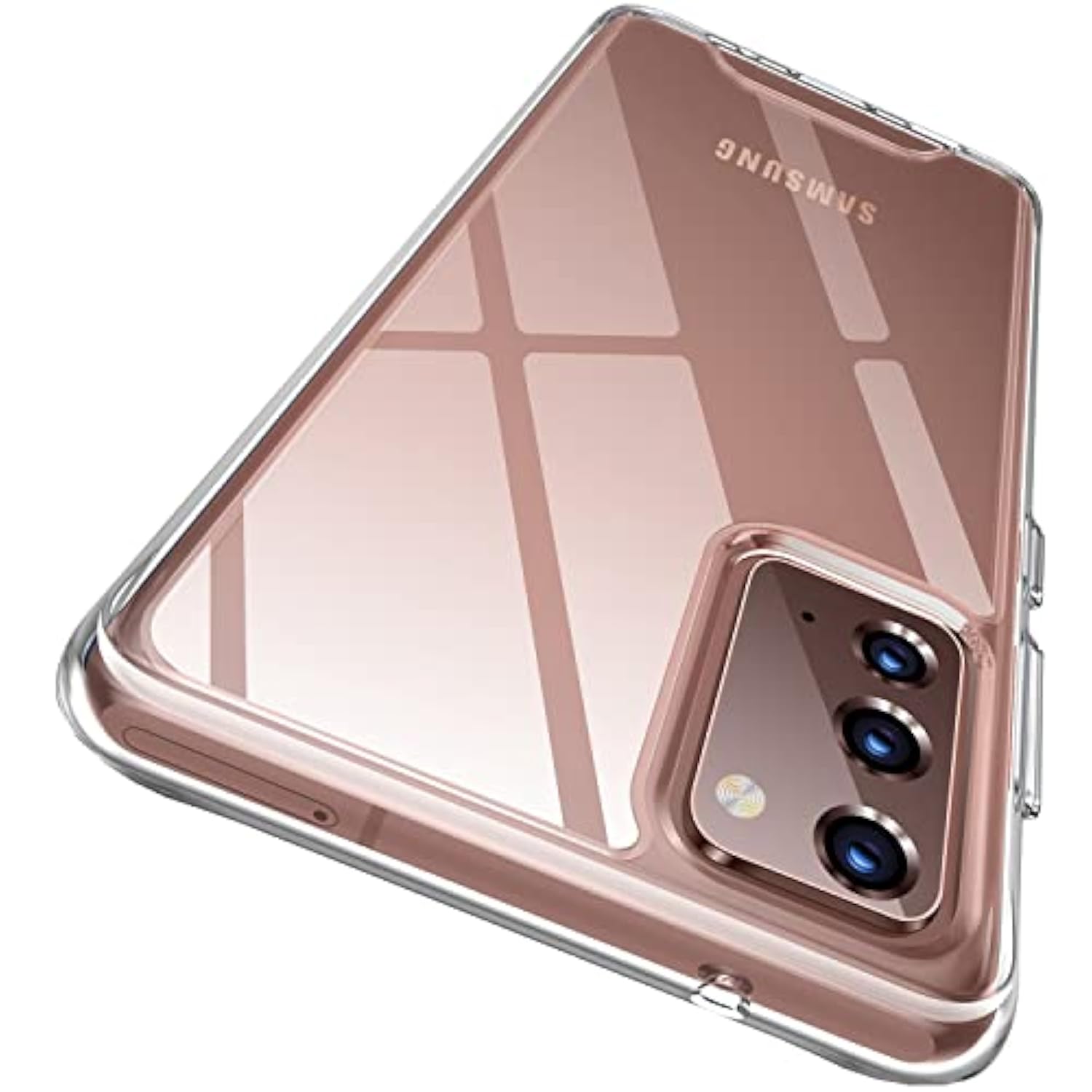 For Samsung Galaxy Note 20 Case, Crystal Clear Shockproof Protective Durable Slim Fit Phone Cover For Galaxy Note 20 5G With Transparent Hard Pc Scratch-Resistant Back & Soft Silicone Edge