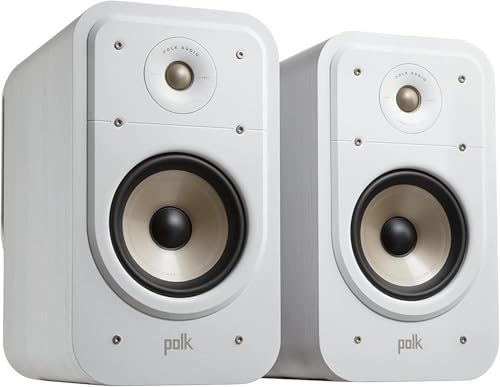 Polk Signature Elite ES20 Surround Sound Speakers - Hi-Res Audio Certified, Dolby Atmos & DTS:X Compatible, 1" Tweeter & 4" Woofer, Power Port