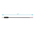 10-Pack 3.5Mm 1/8" To Speaker Wire Trs Stereo Male Plug To Bare Wire Pigtail 3.5Mm Jack Connector Adapter Repair Audio Cable For Speaker Headphone Headset Earphone