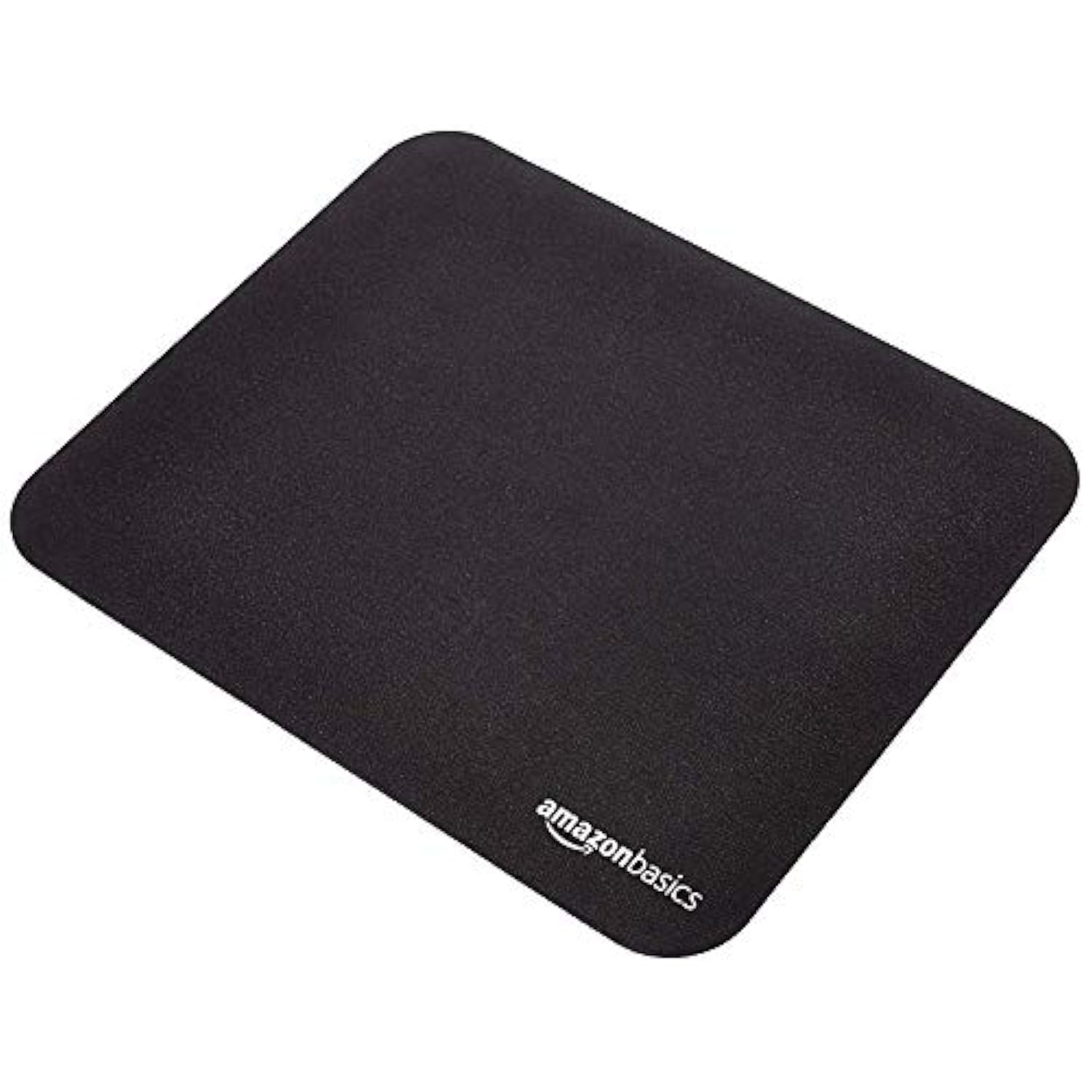 Square Mouse Pad, Cloth With Rubberized Base, Standard, Black, 12.4L X 10.6W Inches