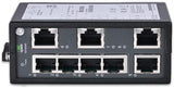 Inhand Networks 8-Port Unmanaged Industrial Ethernet Network Switch, 8* 10/100/Base-T(X) Adaptive Rj45 Ports, Operating Temperature From -40°C To +75°C, Ip30, Din Rail , Fcc/Ce/Ul Certification