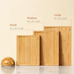 Wooden Cutting Boards For Kitchen Meal Prep & Serving - Bamboo Cutting Board Set With Holder, Charcuterie & Chopping Board, Wood Cutting Board Set, Kitchen Gadgets