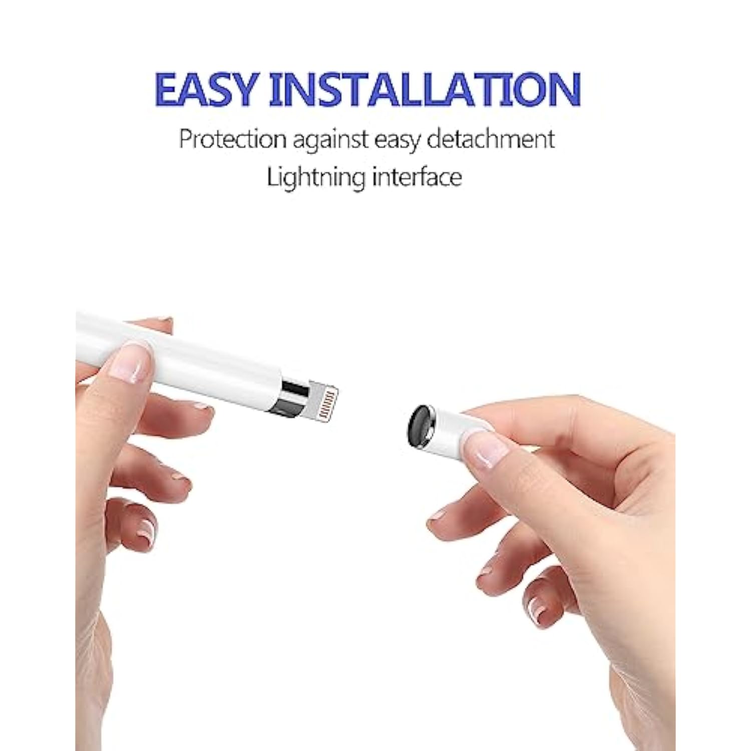 Apple Pencil 1st Gen 4-Pack Magnetic Replacement Caps for iPad and Pro