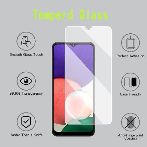[4 Pack] Screen Protector Compatible with  Galaxy A22 4G/Galaxy A33 5G/A32 4G/A31,Scratch Resistant,Easy-Install,Bubble