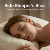 Wireless Sleep Earbuds for Side Sleepers, Noise-Reduction in-Ear Headphones with Deep Bass, Miniature Invisible Buds for Small Canals, Stay-in Design