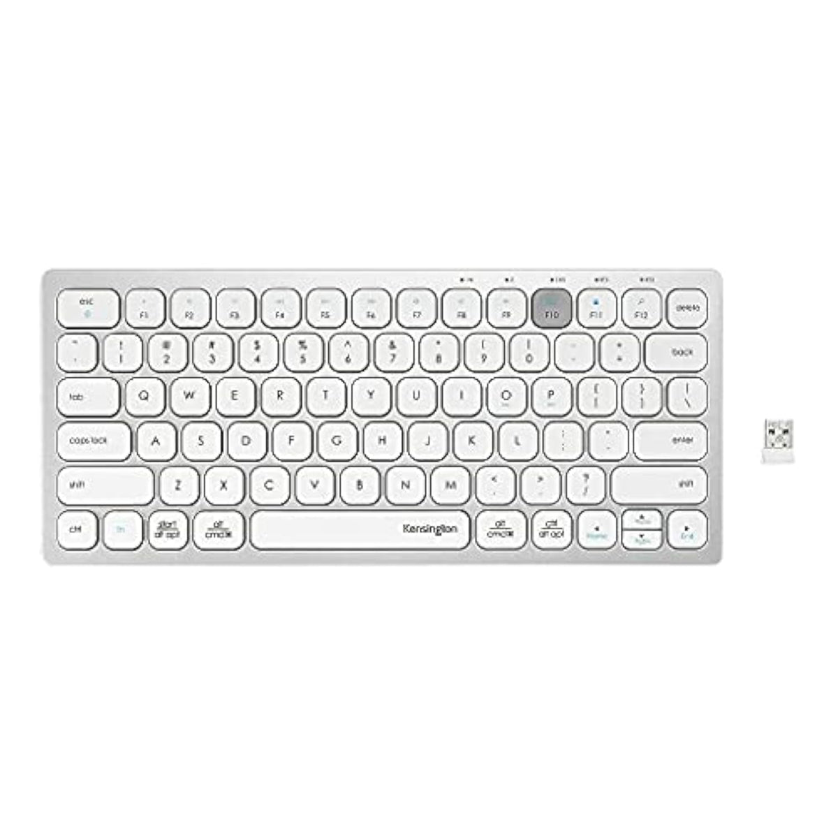 Kensington Multi-Device Dual Wireless Compact Keyboard - Silver (K75504US)