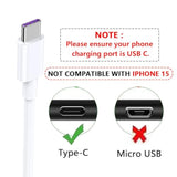 2-Pack Of 6Ft Usb-C To Usb-A Charger Cable For Ipad Pro, Galaxy, Macbook Air, Nintendo Switch, Pixel, Lg, Sony, Oneplus - Usb-C Charging Cord Usb To Usb-C Charger, White