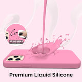 For Iphone 12 Pro Max Case, [2X Camera Protector + 2X Screen Protector], Full-Body Silicone Shockproof Protective Cover, Microfiber Lining Phone Case For Iphone 12 Pro Max 6.7", Tender Pink