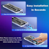 2-Pack Privacy Screen Protector For Iphone 15 Pro Max (6.7"), Anti-Spy With Easy Installation Kit [Auto-Dust Removal], Hd Tempered Glass & Bubble Free