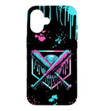 Baseball Ice Cream Drip with Sprinkles Home Plate Youth Boys Case for iPhone 16