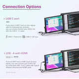 Lite New Mobile Pixels Portable Monitor (2026 Upgraded), 12.5" Full Hd Ips Laptop Screen Extender, Usb C/Hdmi Powered Plug And Play,Windows/Mac/Android/Switch Compatible (Jadeite Green)