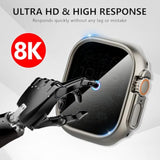 2+2-Pack For Apple Watch Ultra 3/2/1 49Mm Case + Privacy Tempered Glass Screen Protector, [Anti-Peeping] [With Auto Alignment Tool Kit]+ Pc Protective Cover For Iwatch Ultra 49Mm -Titanium