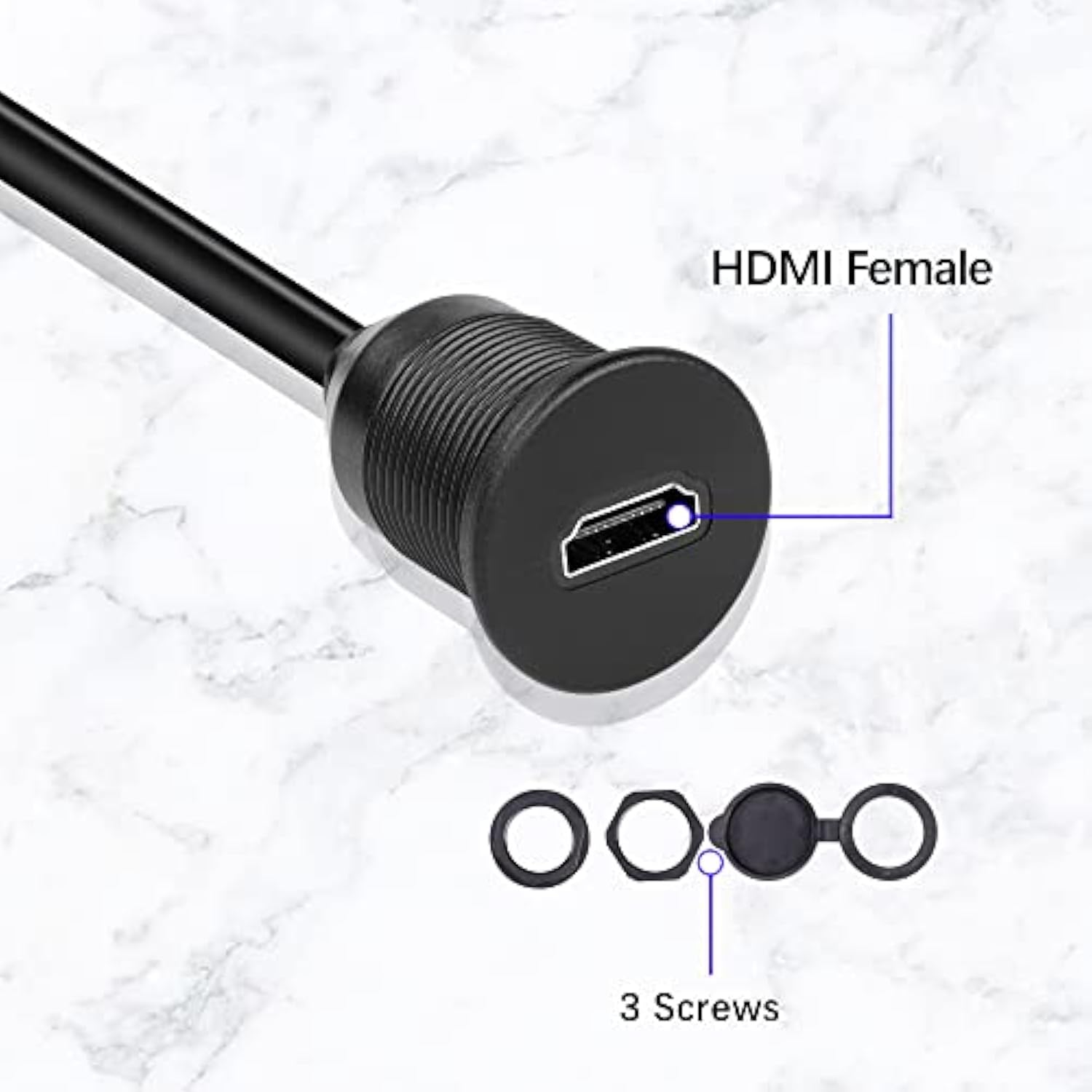 Micro Hdmi To Hdmi Panel Flush Mount Cable Standard Hdmi Female To Micro Hdmi