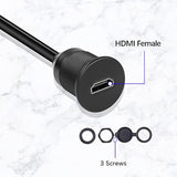 Micro Hdmi To Hdmi Panel Flush Mount Cable Standard Hdmi Female To Micro Hdmi