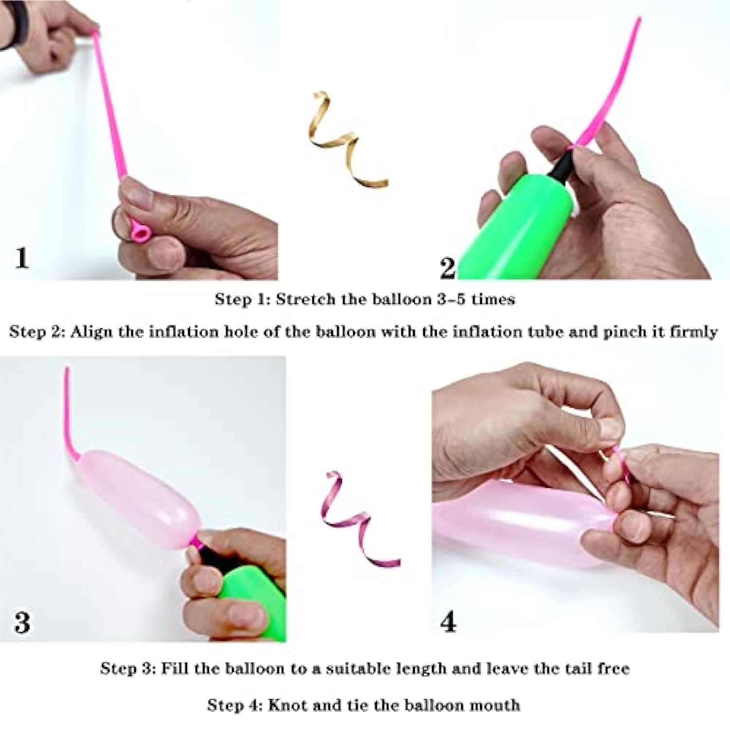 100 Pack 260 Long Balloons Animal Twisting Balloons for Parties