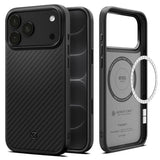 Spigen for iPhone 17 Pro Max Case, Enzo Aramid T [1500D Genuine Aramid Fiber] [Camera Control Button Protection] [Compatible with MagSafe] - Black