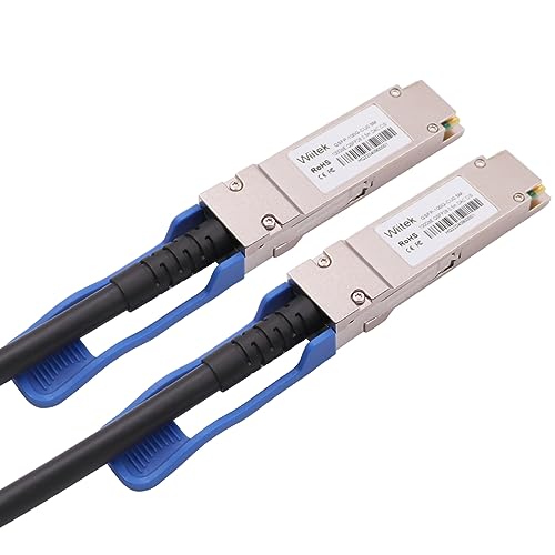 100Gbe Qsfp28 Dac Twinax Cable, 0.5 Meter 100Gbase-Cr Passive Copper Cable, Compatible For Mellanox Mcp1600-C0005, With Blue Pull Tab