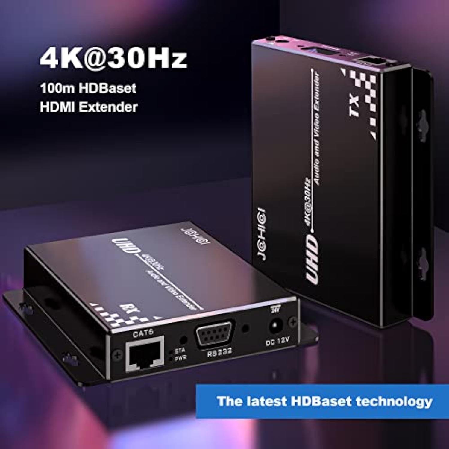 Hdbast Hdmi Extender Over Cat5E/6 Ethernet Up To 100M(328Fts), Uhd 4K 60Hz (4: