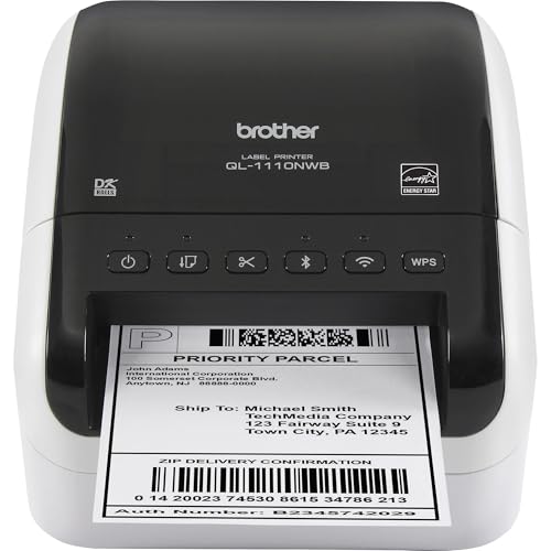 Bothe Ql-1110Nwb Wide Fomat, Postage And Bacode Pofessional Themal Monochome Label Pinte With Wieless Connectivity