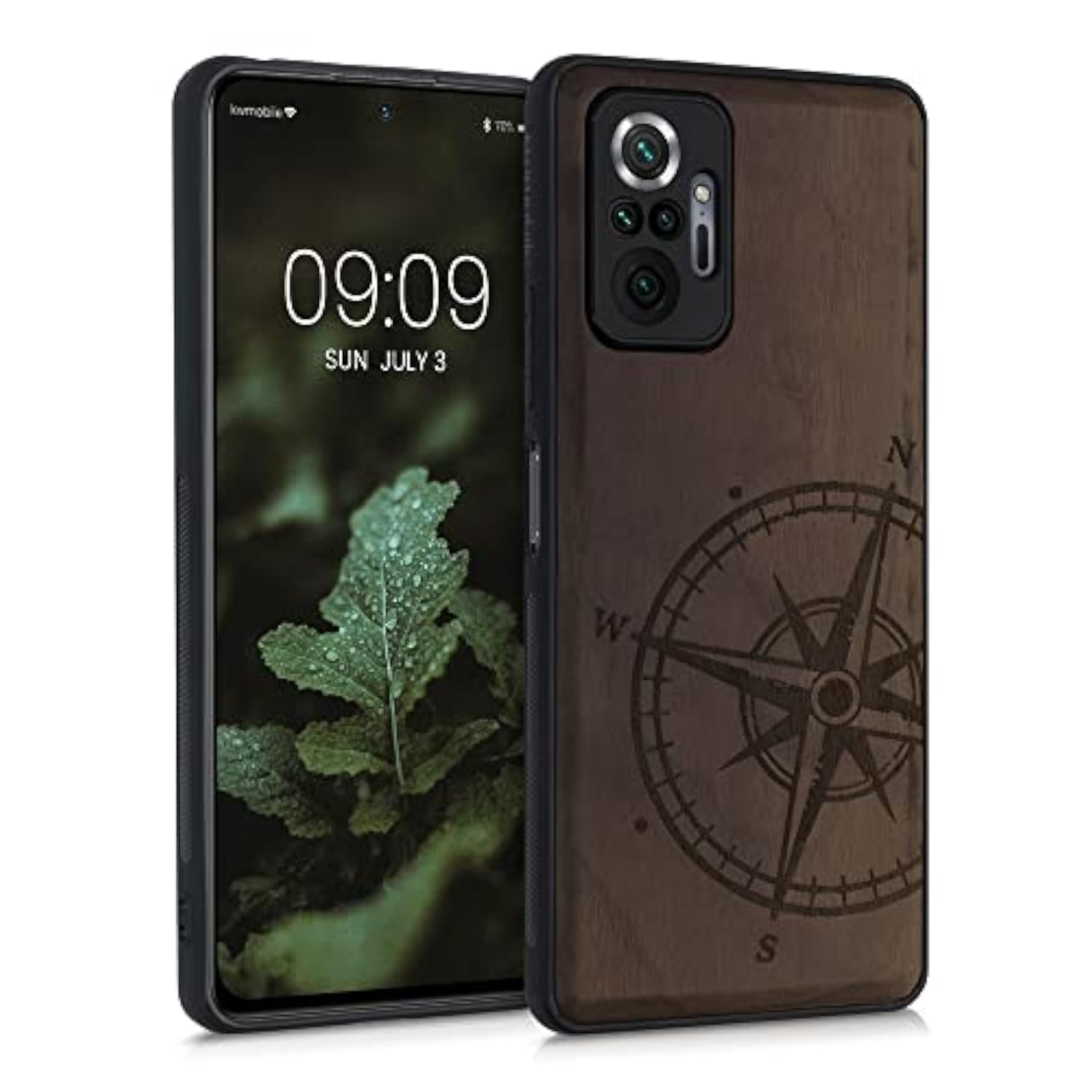 Wood Case Compatible with Xiaomi Redmi Note 10 Pro