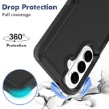 Heavy Duty Dual Layer Protective Case for Samsung Galaxy S26 with HD Screen Protector, Military Grade Drop Tested, Non-Slip Shockproof Rugged Cell Phone Cover