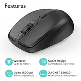 Wireless Mouse: Bluetooth Mouse For Laptop Bt 5.0/3.0 Wireless 2.4G Computer M