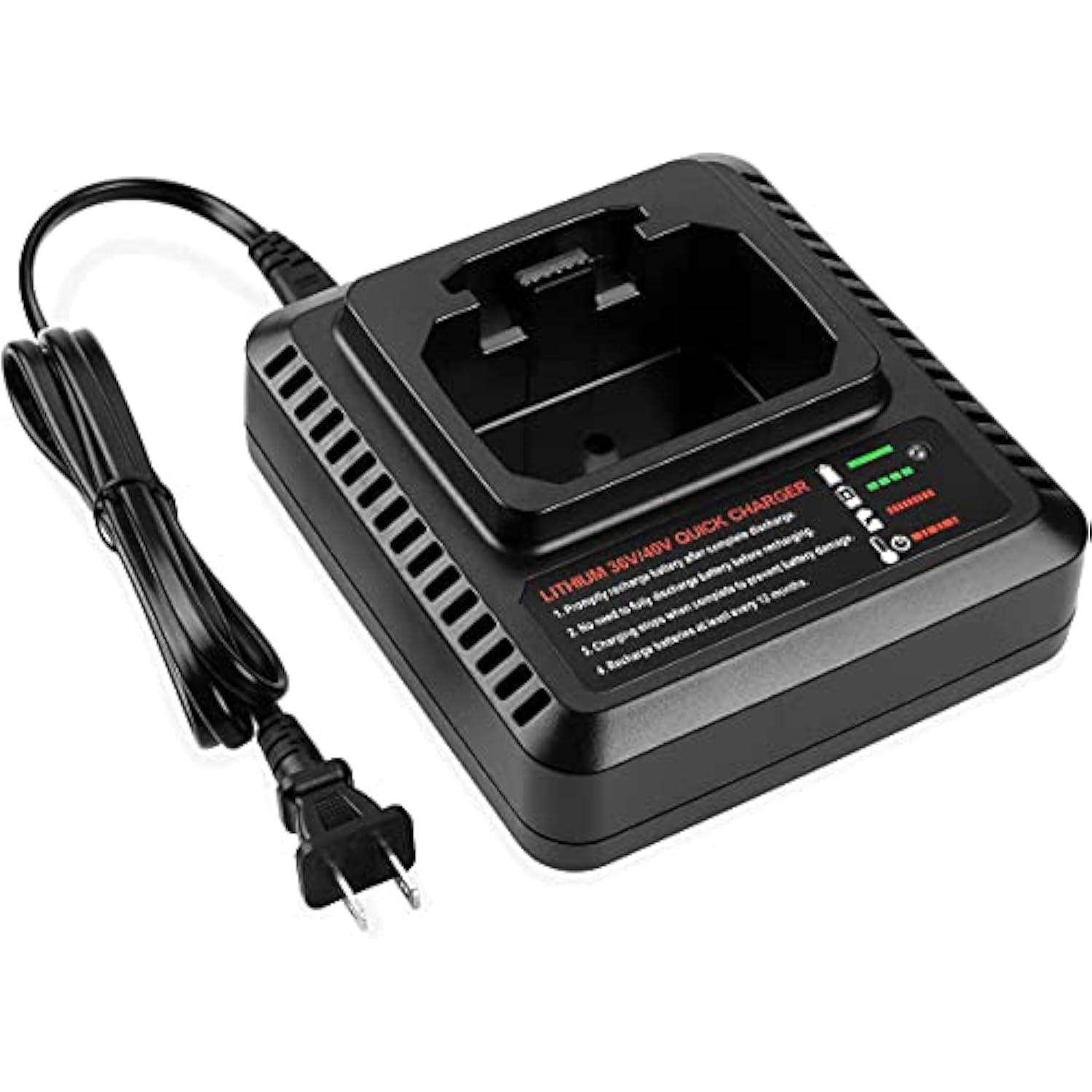 40V Max Fast Charger For Black+Decker Lcs36/Lcs40, Compatible 36V/40V Max Lithium Ion Battery Lbxr36/Lbx36/Lbxr2036/Lbx2040 Battery Charger