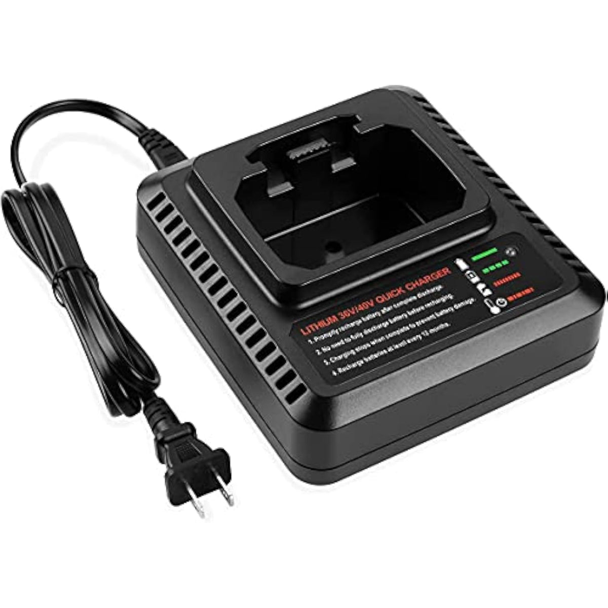 40V Max Fast Charger For Black+Decker Lcs36/Lcs40, Compatible 36V/40V Max Lithium Ion Battery Lbxr36/Lbx36/Lbxr2036/Lbx2040 Battery Charger