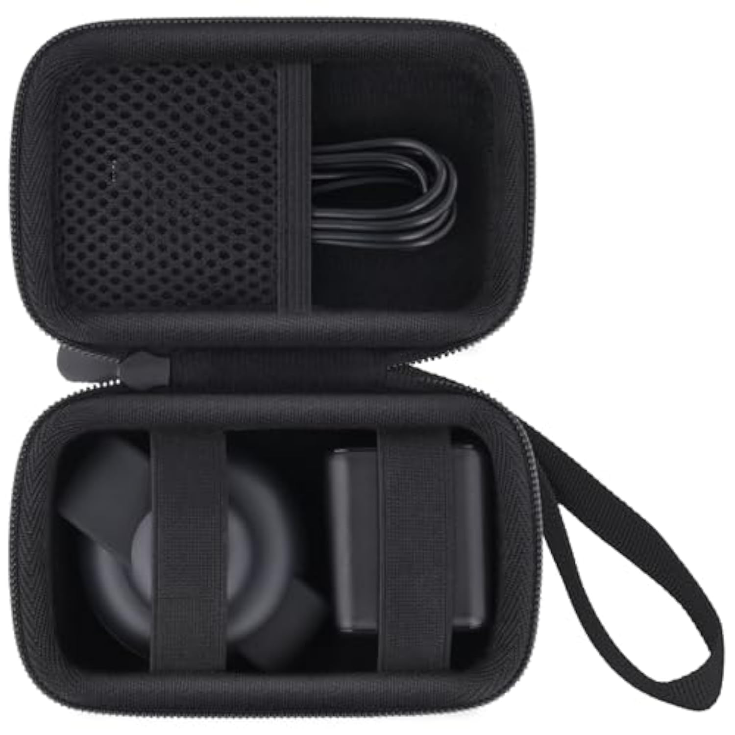 co2CREA Case for Anker MagSafe UFO 3-in-1 MagGo Wireless Charger Station 15W Foldable Travel Charging Pad, Hard Travel Case Compatible with Anker MagGo Charging Station and Adapter (Black Case)