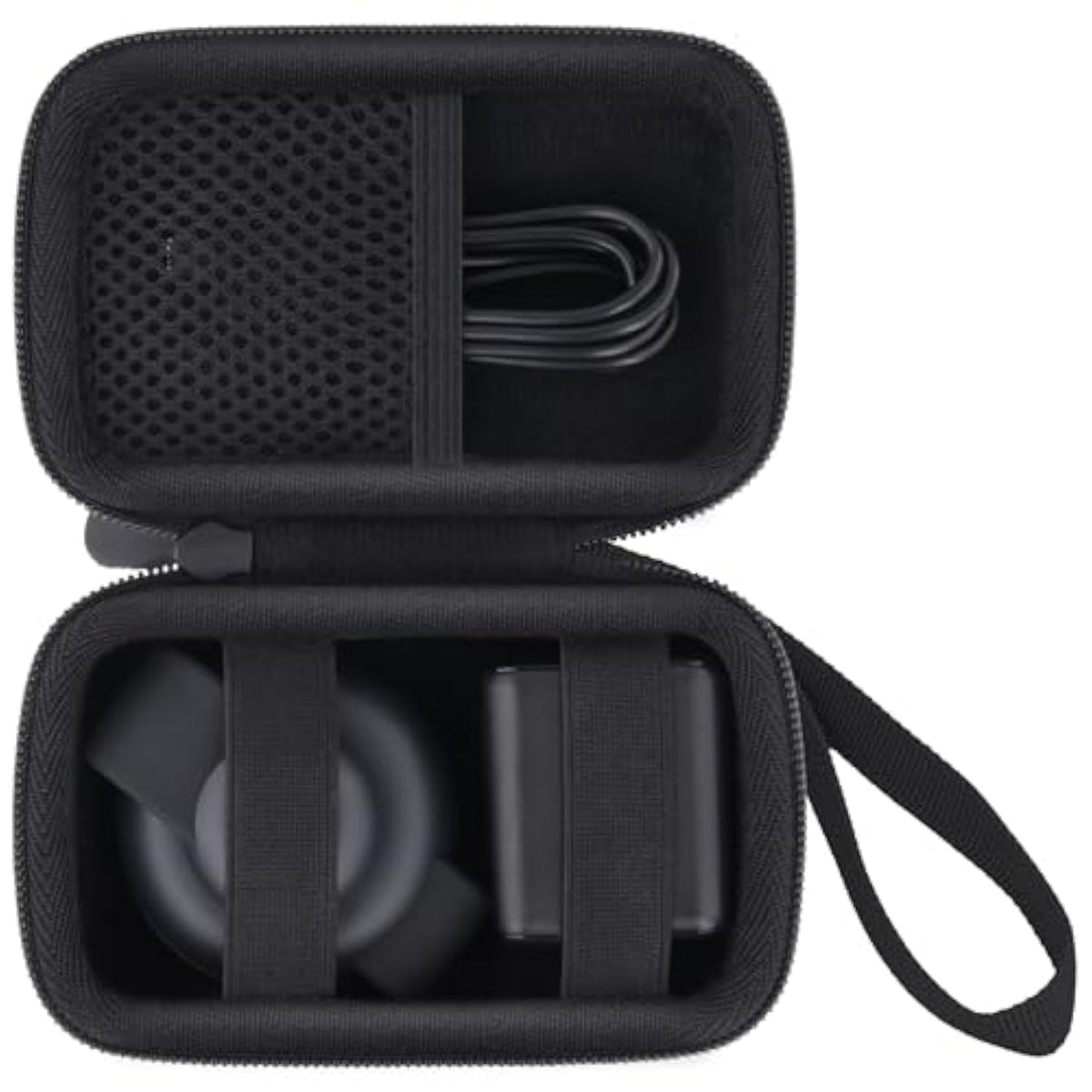 co2CREA Case for Anker MagSafe UFO 3-in-1 MagGo Wireless Charger Station 15W Foldable Travel Charging Pad, Hard Travel Case Compatible with Anker MagGo Charging Station and Adapter (Black Case)