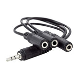 3.5Mm (1/8") Trs 1 Male To 3 Female 3-Way Stereo Splitter Audio Cable