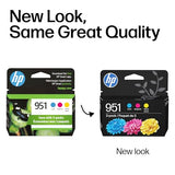 951 Cyan, Magenta, Yellow Ink Cartridges (3 Pack) | Works With Officejet 8600, Officejet Pro 251Dw, 276Dw, 8100, 8610, 8620, 8630 | Eligible For Instant Ink | Cr314Fn