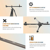 67-Inch Phone Tripod with 360° Ball Head Wireless Remote and Extendable Arm