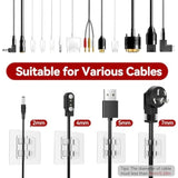 Hooks For Outdoor String Lights, 80 Pack Heavy Duty Cable Clips, Damage Free Cord Clips, Waterproof And Uv-Resistant, Clear Self-Adhesive Hooks For Hanging Christmas Lights Outdoor And Patio Decor