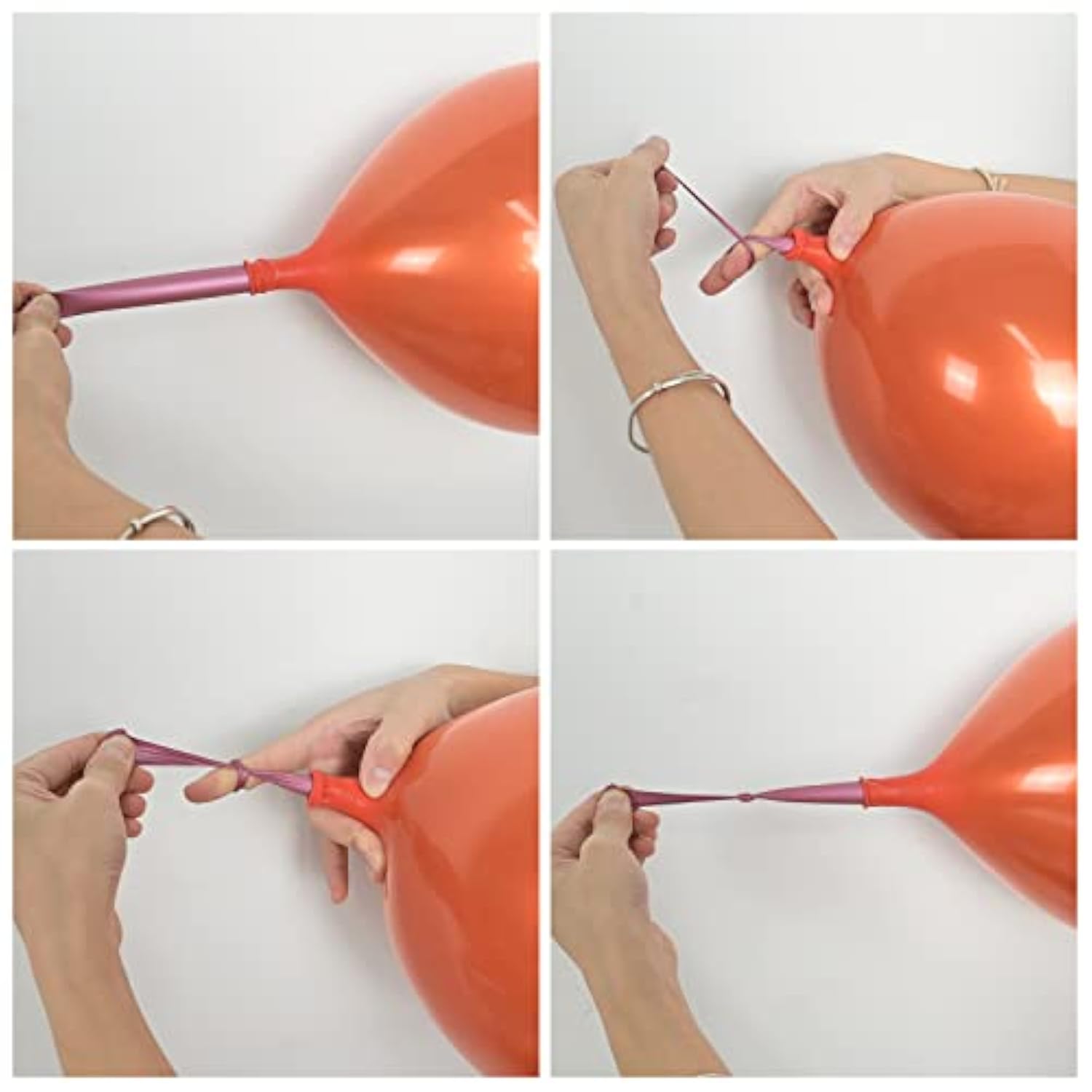 Metallic Chrome Orange Balloons: 12 Inch Double-Layer Latex Party Decor