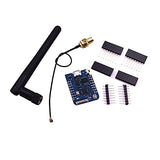 Wemos D1 Mini Pro 4Mb/16Mb External Antenna Connector Nodemcu Based Esp8266 Series Antenna Esp-8266Ex Cp2104 Development Board (Development Board + Antenna 32Mbit=4Mb)