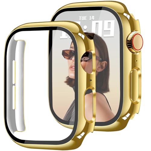 42mm Case Compatible with  Watch Series 10/11 with HD Tempered Glass Screen Protector, Hard PC Case Full Coverage Protective Anti-Scratch Bumper