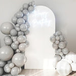 120Pcs Gray Balloons, 18 12 10 5 Inch Grey Balloons Different Sizes Gray Balloon Arch Kit For Birthday Baby Shower Wedding Anniversary Party Decorations
