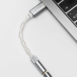 Moondrop Echo-A 32Bit/384kHz Portable USB Type-C to Headphone DAC/AMP with 3.5mm Audio Jack Adapter