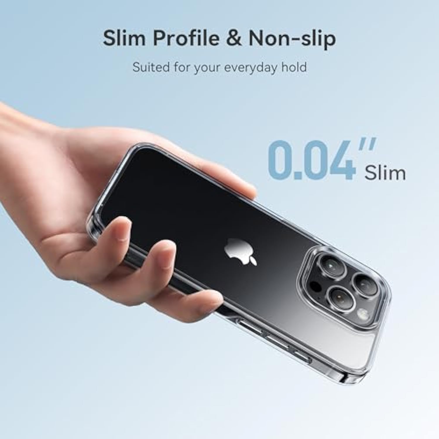 For 14 Pro Case Crystal Clear, [Never Yellow Technology] [10Ft Mil-Grade Protection] Transparent Slim Cover Women Men Slim 14 Pro Phone Case 6.1 In, Clear