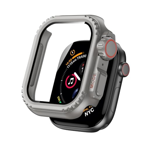Metal Case Compatible For Apple Watch Hd Clear Tempered Glass Screen Protector Cover Durable Full Coverage Overall Protective Stainless Steel Case Cover For Apple Watch 10 Series 46Mm
