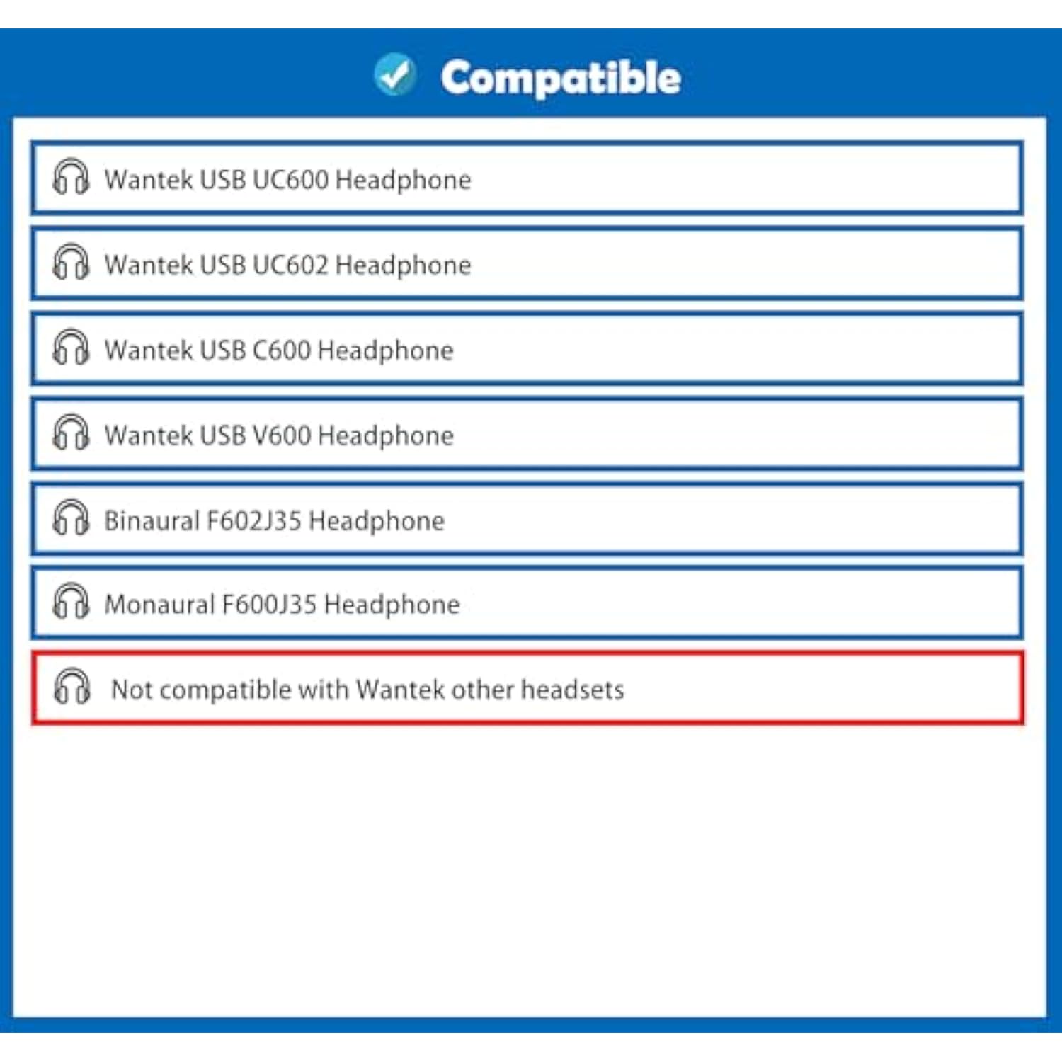 Breathable&Durable Replacement Earpads Cushion Compatible With Wantek Usb Uc600 Usb Uc602 C600M1 V600M1 Binaural F602J35 Monaural F600J35 Headphones Ear Pads