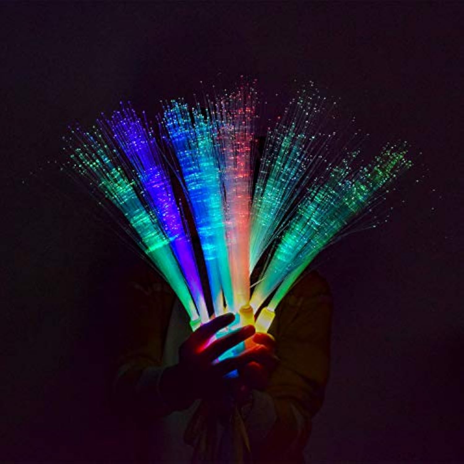 12Pcs Glow Sticks Party Supplies, 3 Modes Colorful Flashing Led Light Up Glow Wands Sticks For Party Favors