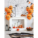Halloween Balloon Set 50PCS Orange White Ghost Pumpkin Balloons for Spooky Birthday Party Decor