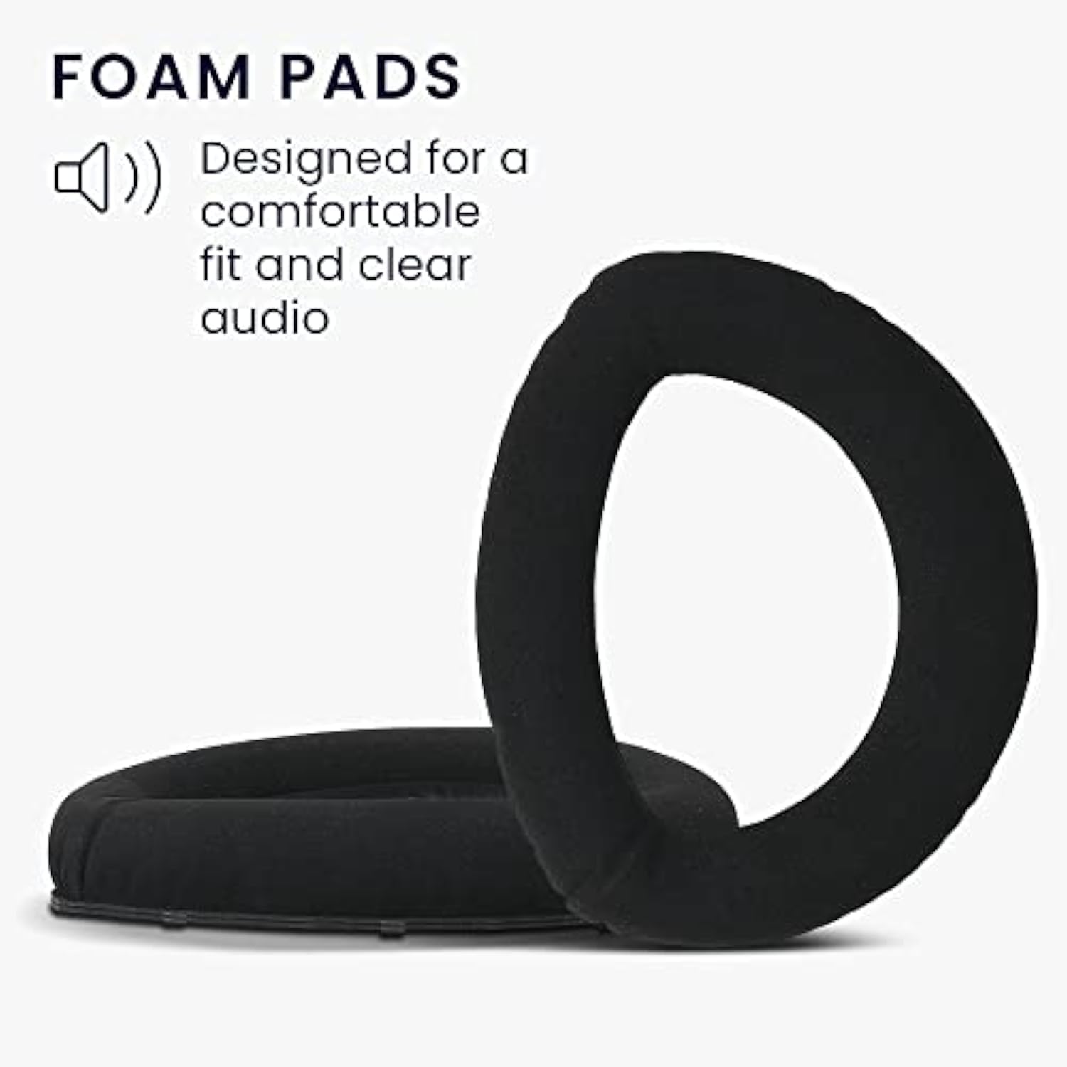 kwmobile Ear Pads Compatible with Sennheiser HD700 Earpads - 2X Replacement for Headphones - Black
