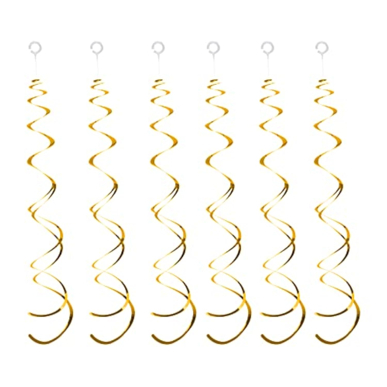 30PCS Gold Swirl Ceiling Decorations for Birthday, Baby Shower & Wedding Decor